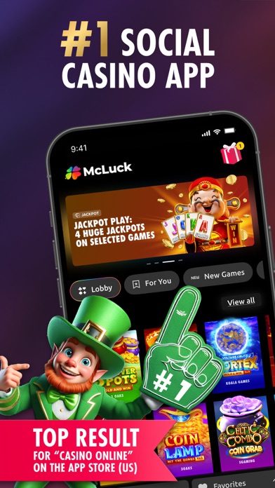 McLuck app — screen 1 of 4